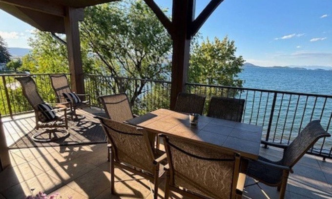 Polson Condo | Lake Front Condo with Private Dock on Flathead Lake