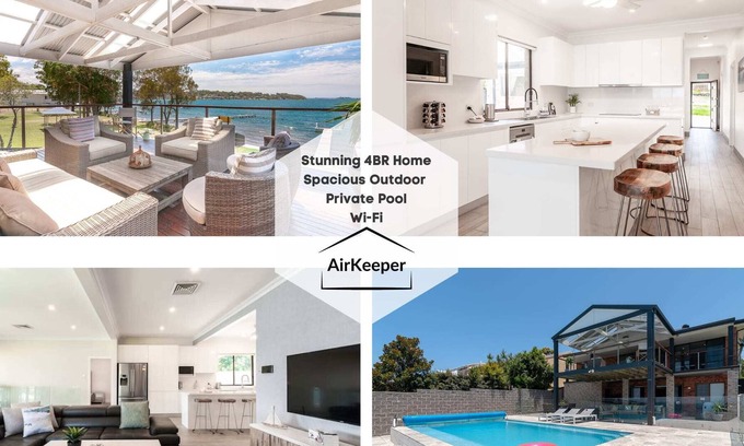 Arcadia Vale House | Lake Front Home - 4 Bedrooms - Pool & Jetty