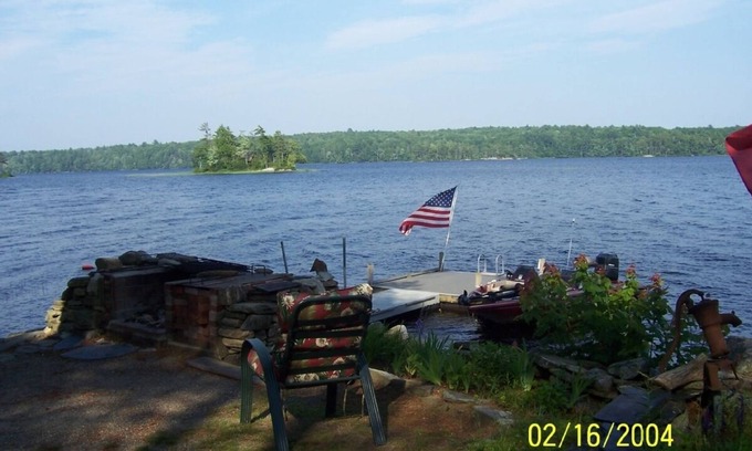 Damariscotta House | Lake front home with sandy beach and spectacular views