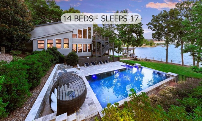 Mayhew House | Lake Norman Getaway w/Heated Pool, Game Room & Optional Boat Rental