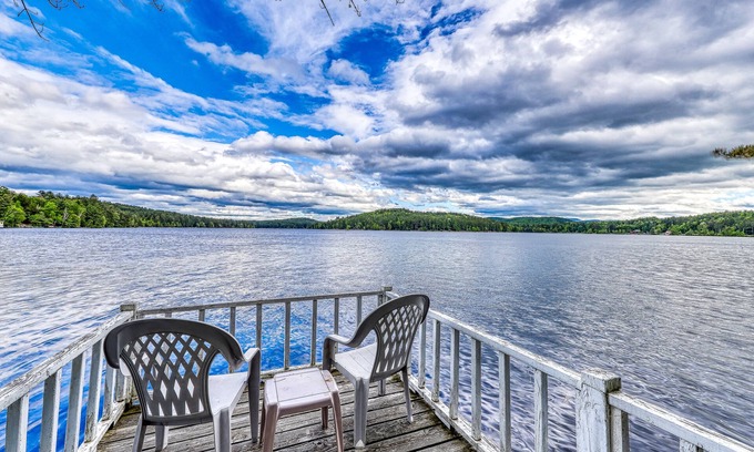 Chestertown House | Lakefront Cottage with Screened Gazebo, Dock, and Two Acres of Space