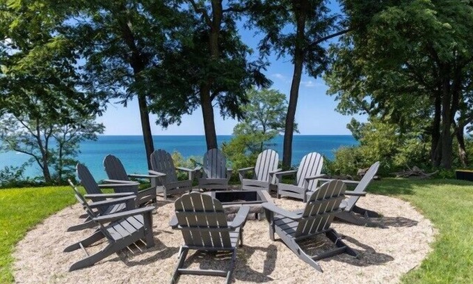 Benton Harbor House | Lakefront Home with 375 Feet Of Private Beach!