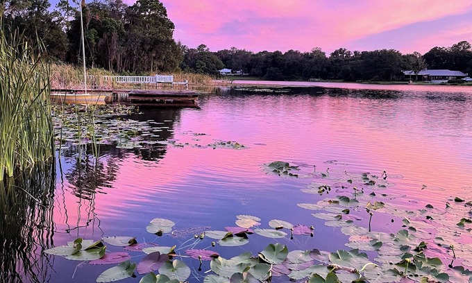 Crescent City House | Lakefront House with Dock!