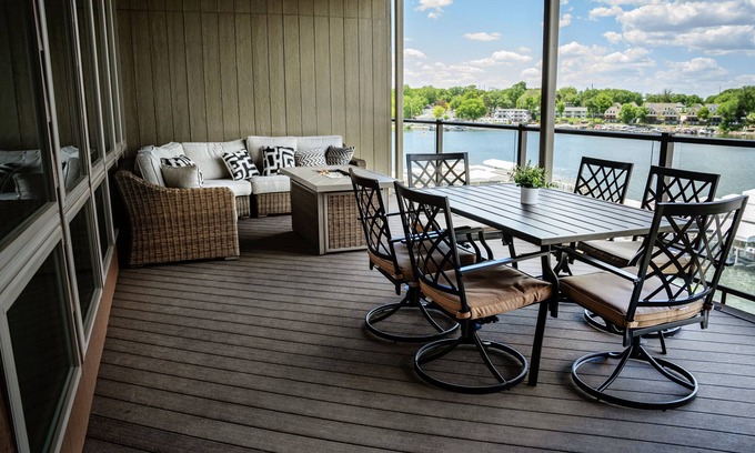 Spirit Lake Condo | Lakefront Views- New 5 Bedroom Luxury Condo on East Okoboji