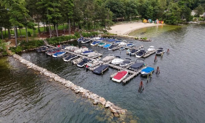 Moultonborough House | Lakeside 3BR Retreat with Dock, Hot Tub - Sleeps 6