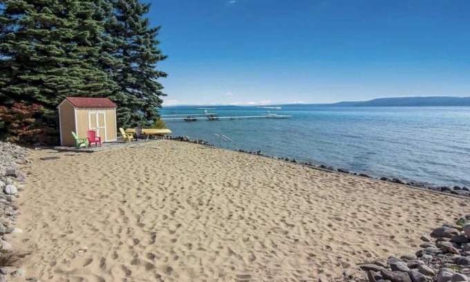 Lake Township House | Lakeside family paradise 140ft private Crystal Lake Frontage