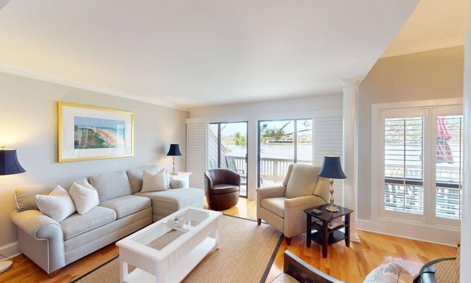 Litchfield by the Sea Villa | Lakeside Updated Villa: Pool and Beach Access