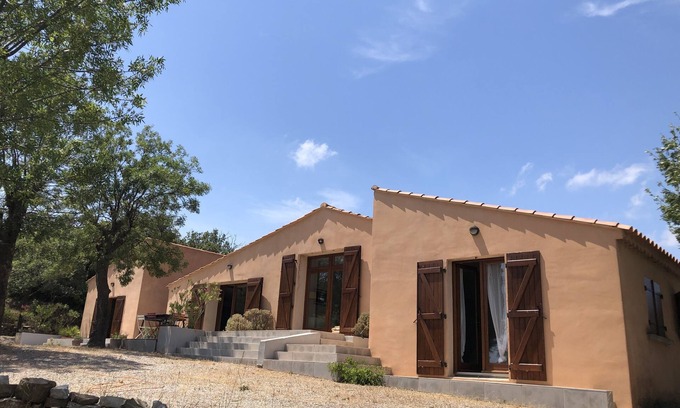 Roujan Villa | Languedoc Villa with Pool, Vineyards, Olive Groves and views