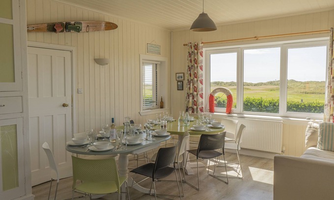 Borth House | Large Bungalow sleeps 11. Beautiful views, big garden, lots of parking.n
