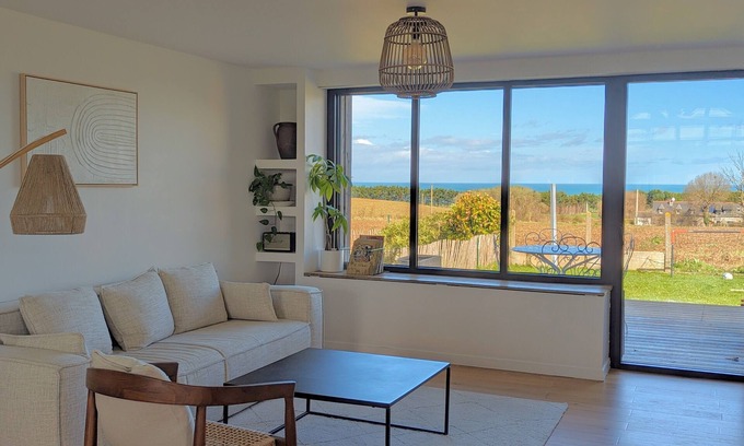 Planguenoual House | Large new house with sea view