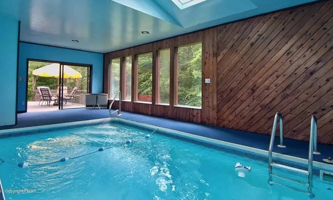 Cresco House | Large Spacious Pocono Manor w/ Indoor Pool, Theatre, Game Room, Loft, Firepit