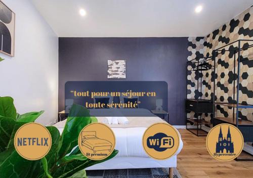 Evreux Apartment | Le Gentil 'Home - Hypercentre - proche Cathédrale