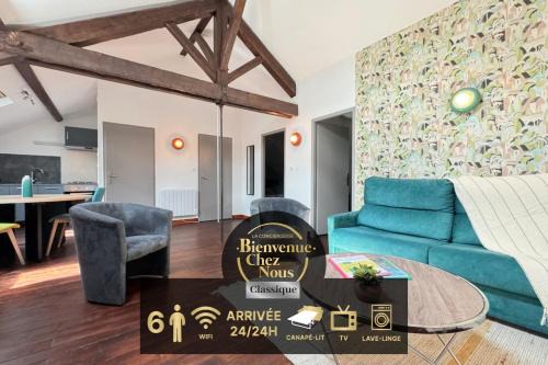 Champ-Capelet Apartment | Le Loft - Palm Strings tout confort 6personnes