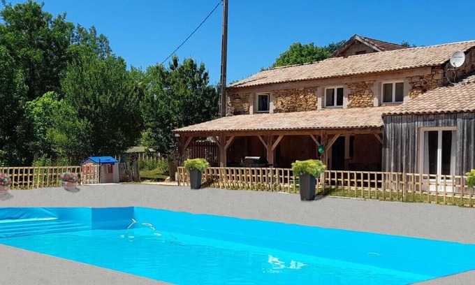 Lacapelle-Biron House | Le Magnolia, 4 bedroom house with private pool in the Lot et Garonne