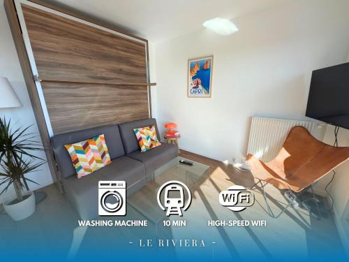 Domaine du Bois Apartment | Le Riviera - Studio Neuf & Lumineux - Avec Balcon