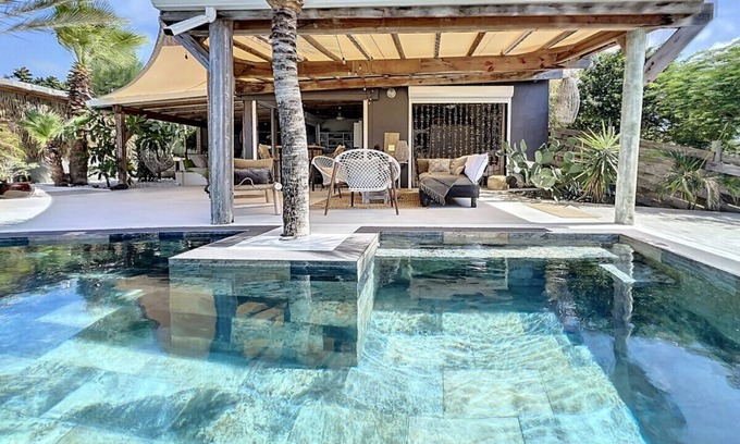 Oyster Pond House | Les Sucriers sea view swimming pool open-air atmospher