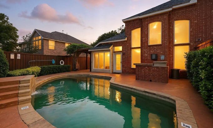 Lewisville House | Lewisville Luxe Oasis | Pool, BBQ, Theater Room