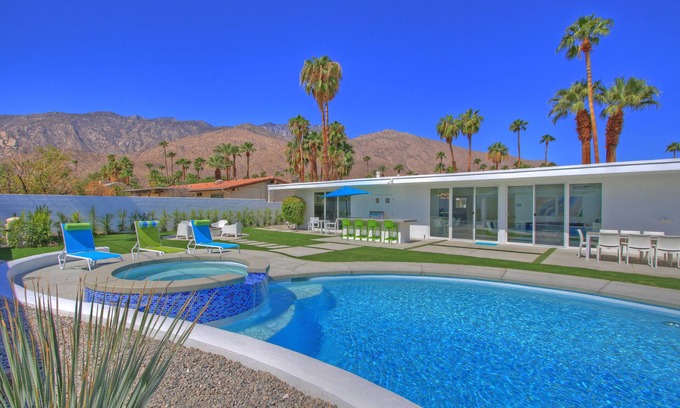 Twin Palms House | Limoncello Mid-Century Modern Sanctuary