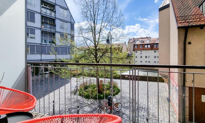 Mitte Apartment | LINDE3 - 10 Minuten in die Altstadt mit Balkon und Pegnitzblick