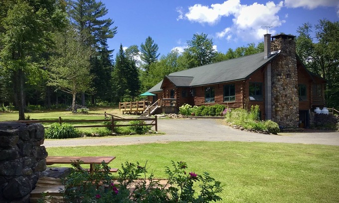 Long Lake House | Lodge on Big Brook adjoining state easement Hunter’s/snowmobile paradise