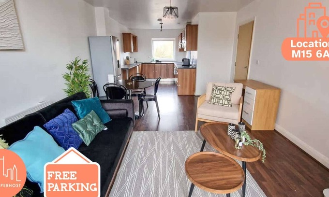 Chorlton-on-Medlock Apartment | Lovely 3 Bed Close to Centre by City SuperHost