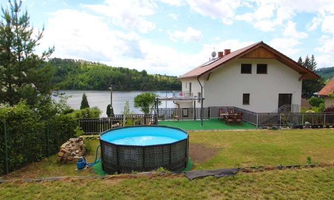 Zupanovice Apartment | Lovely apartment for 9 people with WIFI, pool, TV, patio, pets allowed and parking