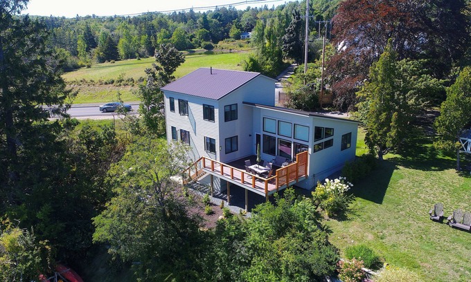 Hulls Cove House | Lovely new waterfront 3 BR, 2 bath w/beach and kayaks! Friday to Friday rentals