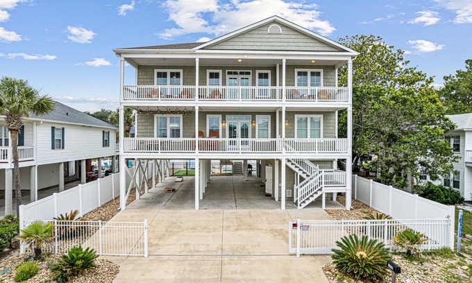 Ash House | Luxe Home w/Free Htd Pool, 50 Steps to Beach, Elevator, Putting Green, Tiki Bar