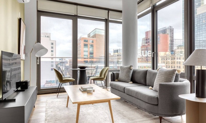 Hunters Point Apartment | Luxe UES 2BR w/W/D & Elevator, near Bloomingdales, by Blueground