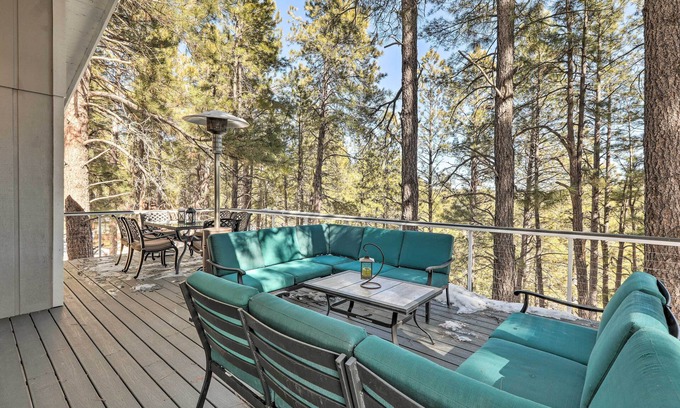 Kachina Village House | Luxurious & Forested Oasis in Flagstaff w/Hot Tub