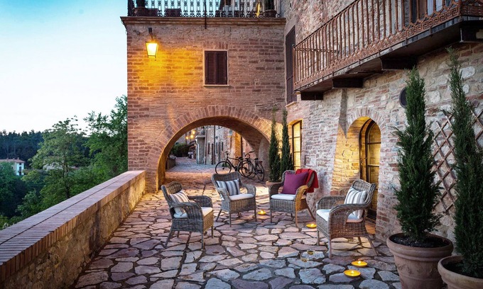 Monteleone d'Orvieto Apartment | Luxurious & romantic Residence, designer interiors, heated pool & hot tub, views