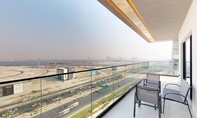 Jadaf Apartment | Luxury 3BR Designer Retreat with Parking