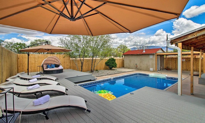 North Valley House | Luxury Albuquerque Home w/Pool, Deck, + Hot Tub!