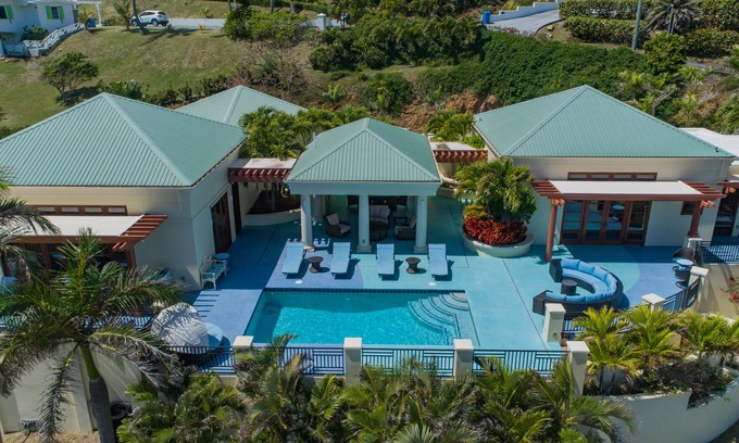 Christiansted Villa | Luxury Caribbean Villa 4 private suites, pool and stunning views. Judith's Fancy