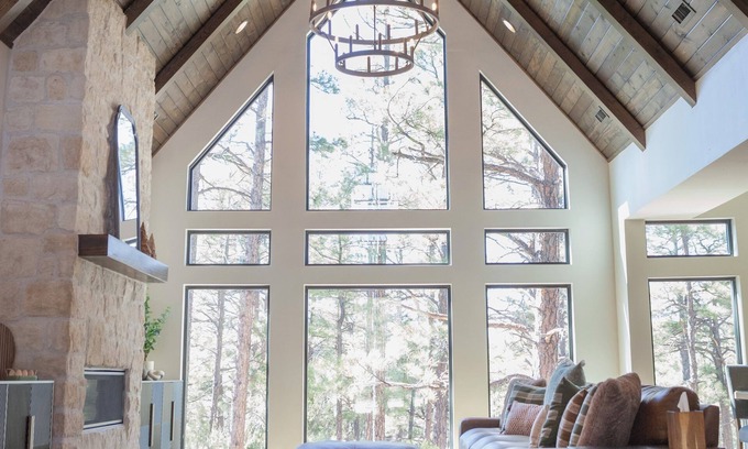 Torreon Cabin | Luxury Group Lodge! Indoor slide + climbing wall, theater, sauna, 4 King suites!