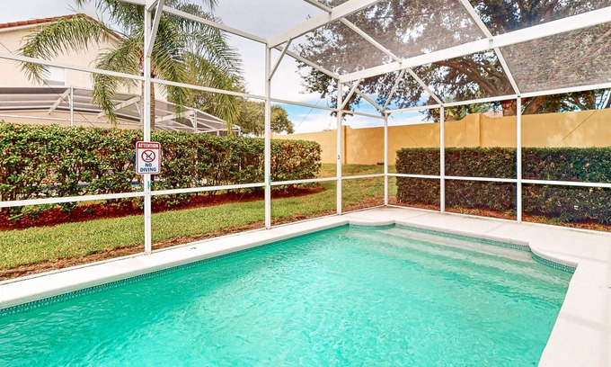 Tuscan Hills House | Luxury home with enclosed pool, on-site tennis, gym, & private W/D