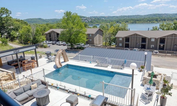 Indian Point Villa | Luxury Lake Villa: Heated Pool, Hot Tub, Game Room, Stunning Lake Views! 2BD/2BA