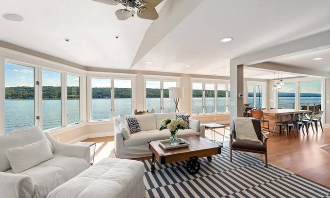 Geneseo House | Luxury Lakefront Escape w/Pool & Guest House