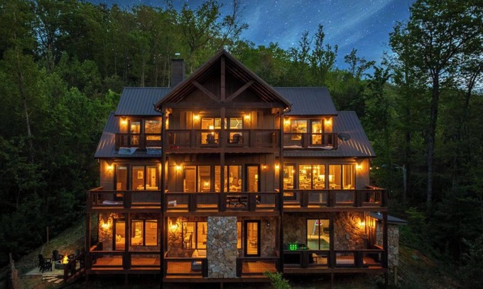 Walland Cabin | Luxury Smoky Mountain Retreat with Indoor Pool, Hot Tub, Firepit & More!