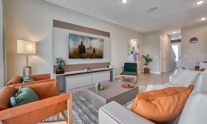 West Kissimmee House | Luxury spacious villa, private pool, themed beds