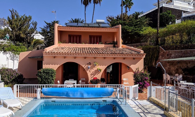 Costa Adeje Villa | Luxury villa with private heated pool in private garden. Close to beaches.