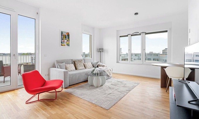 Boeblingen Apartment | Luxus 3-Room Apart. HANSEN I Centre I Family I Balcony I US Army I Free Parking