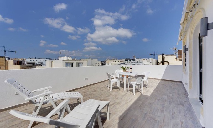 Tower Road Apartment | MAGICAL ROOFTOP PENTHOUSE, BEST LOCATION IN SLIEMA!