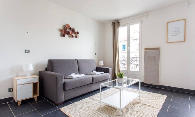 Quartier du Pont-de-Flandre Apartment | Magnificent studio - 2P - Pantin/Édouard Vaillant