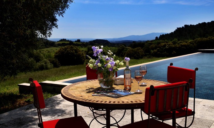 Villarzel-Cabardes House | " Majorelle ", Private Terrace in 13th Century Château