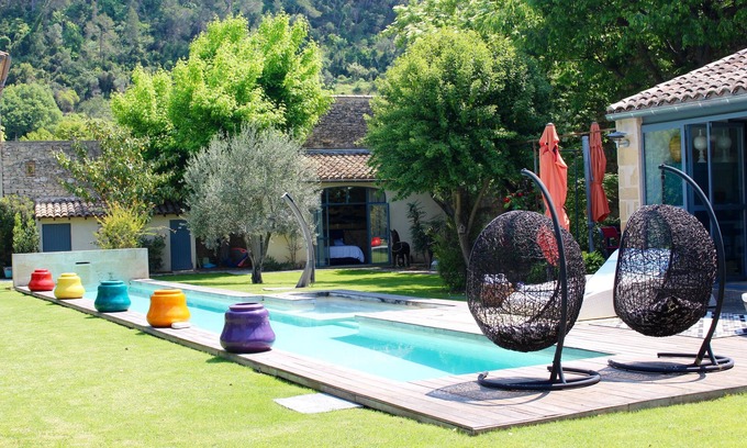 Sommieres Other | Mas de caractère in medieval village with swimming pool, in large wooded garden