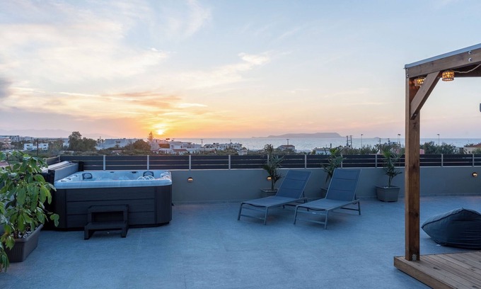 Agkisaras Apartment | MD Horizon with private Jacuzzi