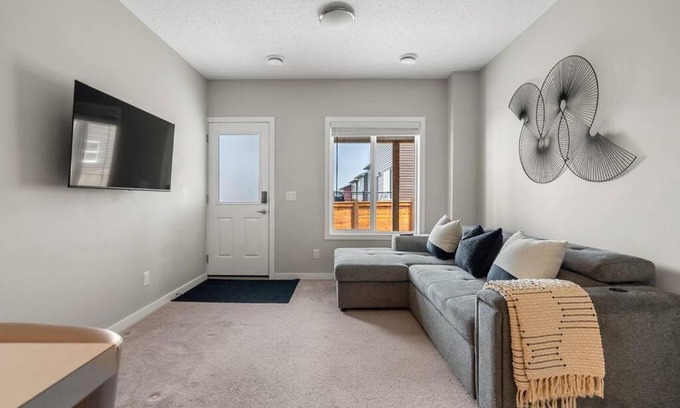 Sage Hill Apartment | Modern Basement Gem: 2 BR Retreat