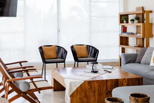Las Jarretaderas Apartment | Modern Corner Apartment Seibal - Vidanta