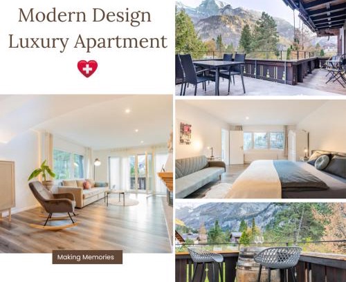 Blausee Apartment | Modern designed, luxury mountain view Apartment